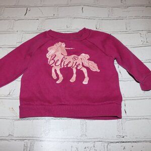🦄 “Believe” Unicorn Sweater · Size 18M
